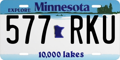 MN license plate 577RKU