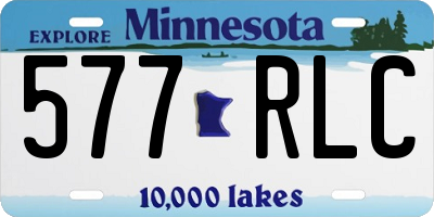 MN license plate 577RLC