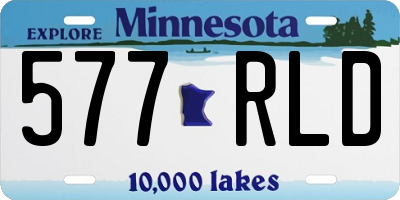 MN license plate 577RLD