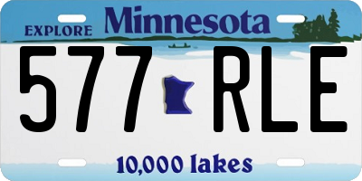 MN license plate 577RLE
