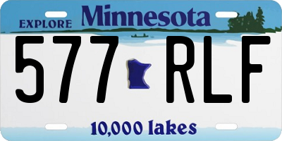 MN license plate 577RLF