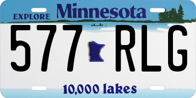 MN license plate 577RLG