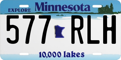 MN license plate 577RLH