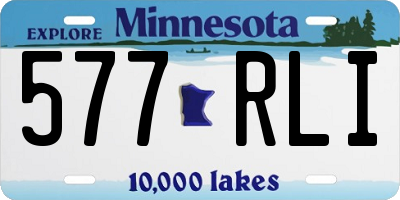 MN license plate 577RLI