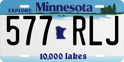 MN license plate 577RLJ