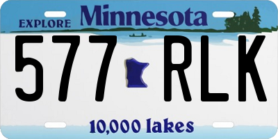 MN license plate 577RLK