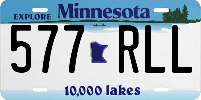 MN license plate 577RLL