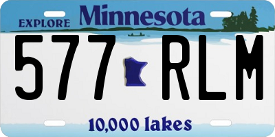 MN license plate 577RLM
