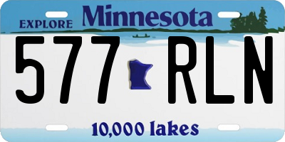 MN license plate 577RLN