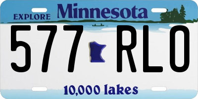 MN license plate 577RLO
