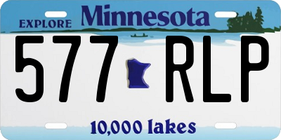 MN license plate 577RLP