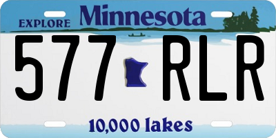 MN license plate 577RLR