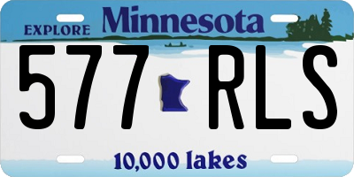 MN license plate 577RLS
