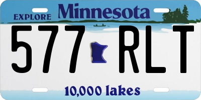 MN license plate 577RLT