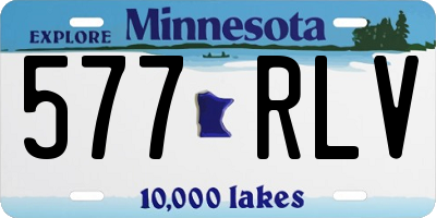 MN license plate 577RLV