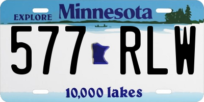 MN license plate 577RLW