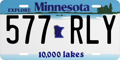 MN license plate 577RLY