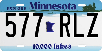 MN license plate 577RLZ