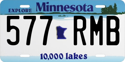 MN license plate 577RMB