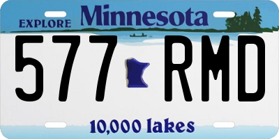 MN license plate 577RMD