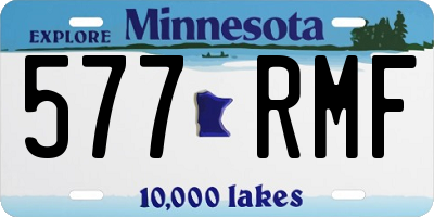 MN license plate 577RMF