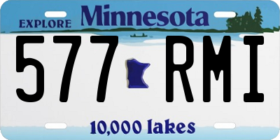MN license plate 577RMI