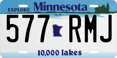 MN license plate 577RMJ