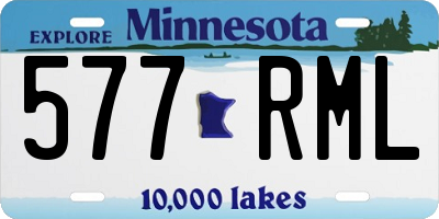 MN license plate 577RML