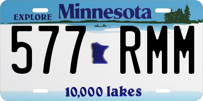 MN license plate 577RMM
