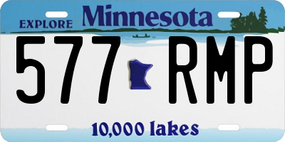 MN license plate 577RMP