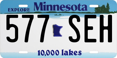 MN license plate 577SEH