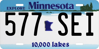 MN license plate 577SEI
