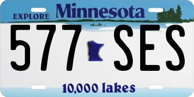 MN license plate 577SES