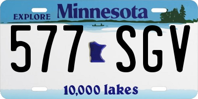 MN license plate 577SGV