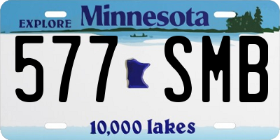 MN license plate 577SMB