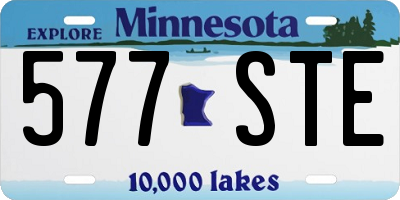 MN license plate 577STE