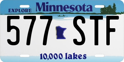 MN license plate 577STF