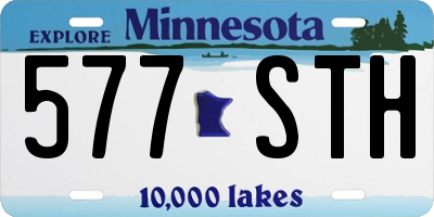MN license plate 577STH