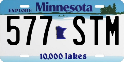 MN license plate 577STM