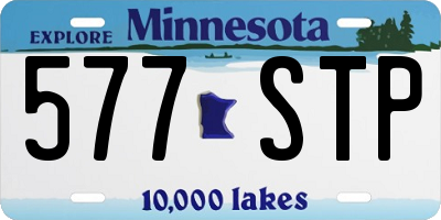 MN license plate 577STP