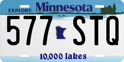 MN license plate 577STQ