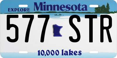 MN license plate 577STR