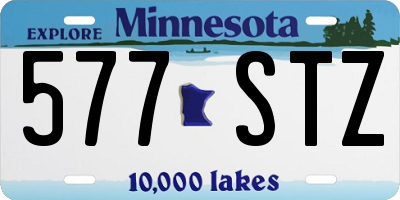 MN license plate 577STZ