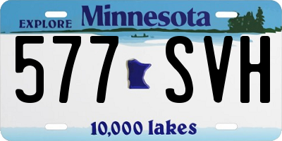 MN license plate 577SVH