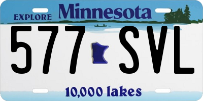 MN license plate 577SVL