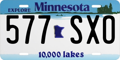 MN license plate 577SXO