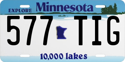 MN license plate 577TIG
