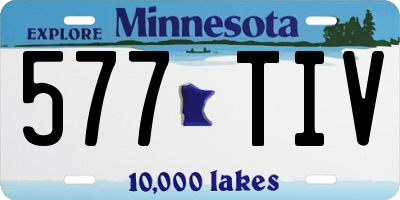 MN license plate 577TIV