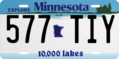 MN license plate 577TIY