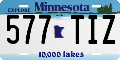 MN license plate 577TIZ